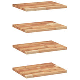 Floating Shelves 4 pcs 40x30x2 cm Oil Finished Solid Wood Acacia 3279526