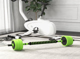 40kg Four-In-One Adjustable Weight Dumbbells Set, Barbell, Kettlebell, Push Up Stand - Green T3398P349235