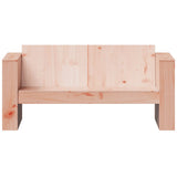 Garden Sofa Natural Wood Solid Douglas wood 2-seater Durable 832372