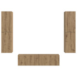 TV Cabinet Set 6 pcs Artisan Oak Engineered Wood 3409131