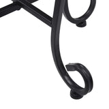 Table Set of 3 Black and White Iron and Ceramic Small Durable 46703