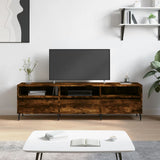 TV Cabinet Smoked Oak 150x30x44.5 cm Engineered Wood 831297