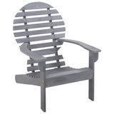 Adirondack Chair Solid Acacia Wood Grey 46322