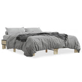 Bed Frame without Mattress Sonoma Oak 150x200 cm King Size 3280233