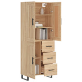 Highboard Sonoma Oak 69,5x34x180 cm Engineered Wood 3200028
