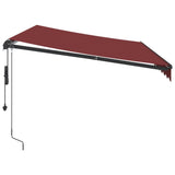 Automatic Retractable Awning Burgundy 350x250 cm 3310184