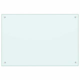 Kitchen Backsplash 2 pcs White 90 x 60 cm Tempered Glass 3415421