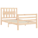Bed Frame without Mattress Small Single Solid Wood 3194271