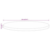 Table Top 60x2.5 cm Round Solid Wood Mango 370074