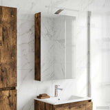 Bathroom Mirror Cabinet Smoked Oak 40 x 10.5 x 60.5 cm 889035