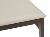 Dining Chair 2 pcs Light Brown and Light Solid Rubber Wood 42020492