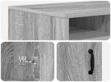Electric Fireplace Grey Sonoma 100 x 33 x 55 cm Engineered wood 8020996