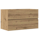 Bathroom Hanging Cabinet Artisian Oak 80x38.5x45 cm Engineered Wood 856247
