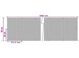 Balcony Screen with Eyelets Anthracite 42032638