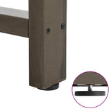 Bar Table Legs Natural Steel 2 pcs 60x cm Steel 4013359