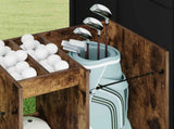 Golf Cabinet Plain Smoked Oak 102 x 45 x 85.5 cm 899459