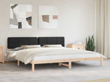 Bed Frame with Upholstered Headboard Black 180 x 200 cm 877961