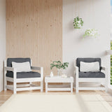 Garden Chairs 2 pcs White Solid Wood Pine 825493
