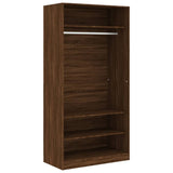 Wardrobe Brown Oak 100x50x200 cm Engineered Wood 826616