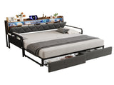 3ft Single Linen Metal Daybed Parcel 2 N652P412019G