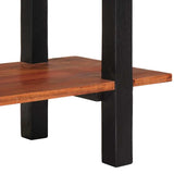 Console Table with Shelf Brown and Black 110 x 30 x 75 cm 4104003