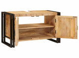 Sink cabinet with Shelf Brown 71 x 33 x 58 cm Solid Mango Wood 4102766