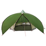 Teepee Tent 7-Person Green and Grey 600 x 600 x 347 cm 42004014