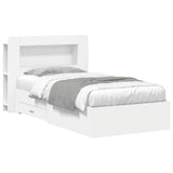 Bed Frame with Storage White 80 x 200 cm Engineered Wood 3433813