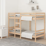 ZNTS Bunk Bed without Mattress 80x200 cm Solid Wood Pine 3139834