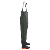 Chest Waders with Boots Dark Green Size 43 4016977