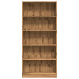 Bookcase Artisian Oak 80x24x176 cm Engineered Wood 857861