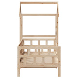 Day Bed with Roof without Mattress 90x190 cm Single Solid Wood 3282240