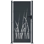 Garden Gate Anthracite 105x180 cm Steel Grass Design 153170
