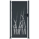 Garden Gate Anthracite 105x180 cm Steel Grass Design 153170