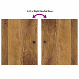5 Piece Bathroom Furniture Set Solid Wood Mango 3200648