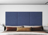 Wall Headboard 12 pcs Blue 60 x 30 cm Fabric 4008346