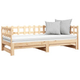Pull-out Day Bed without Mattress 2x cm Solid Wood Pine 820771