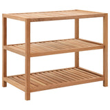Bathroom Shelf Solid Walnut Wood 65x40x55 cm 247606