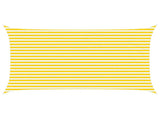 Sun Shade Sail Yellow and White 5 x 3 m 100% Polyester Oxford 42031072