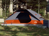 Camping Tent Dome 2-Person Grey and Orange Waterproof 94775