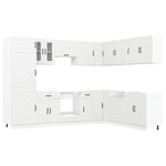 ZNTS 14 Piece Kitchen Cabinet Set Kalmar White Engineered Wood 3314971