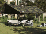 Camping Tarp Camouflage 438x376x212 cm Waterproof 4009608