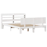 Bed Frame with Headboard without Mattress White 120x200 cm 3306826