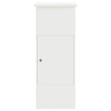 Parcel Drop Box with Storage White 44.5 x 29 x 110.5 cm Steel 874927