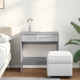 Dressing Table with Mirror Grey Sonoma 73x46.5x120 cm 848225