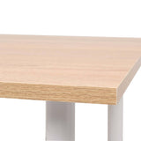 Dining Table 120x60x73 cm Oak and White 245728