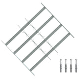 Security Grille for Windows with 4 Crossbars 3 pcs 430-740 mm 42031279