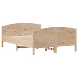 Bed Frame without Mattress 140x200 cm Solid Wood Pine 3301788