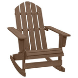 Garden Rocking Chair Natural Brown Hardwood, Pinewood Medium 45705