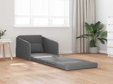 Folding Sofa Bed Dark Grey 65 x 80 x 83 cm Fabric 42030495